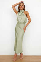 Regal High-Collar Maxi