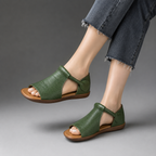 Retro T-Strap Flat Sandals