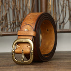 Embossed Casual Jeans Belt