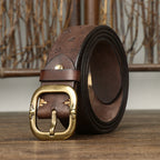 Embossed Casual Jeans Belt