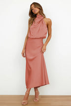 Regal High-Collar Maxi