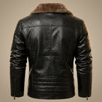 Men's Winter Fleece Leather Jacket