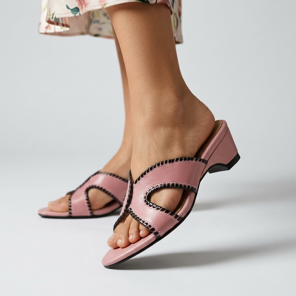 Elegant Open-Toe Slip