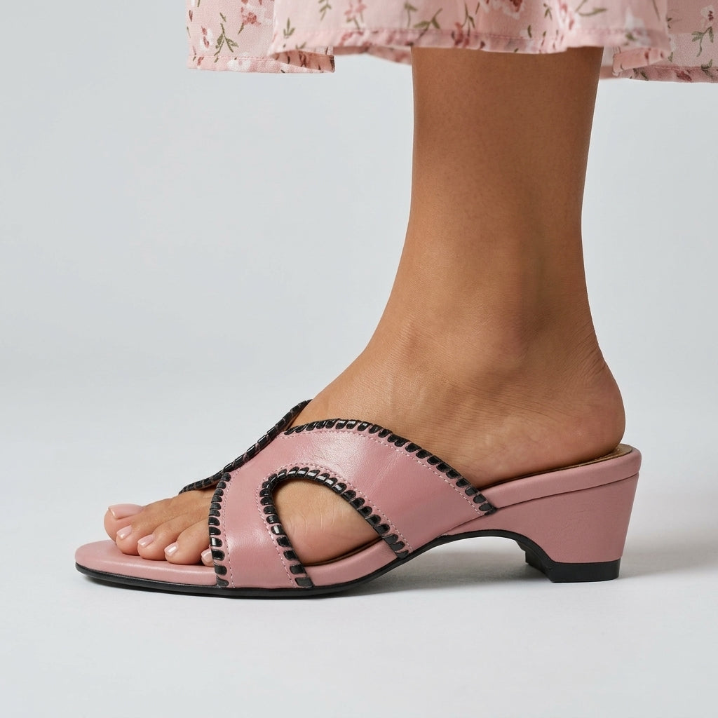 Elegant Open-Toe Slip