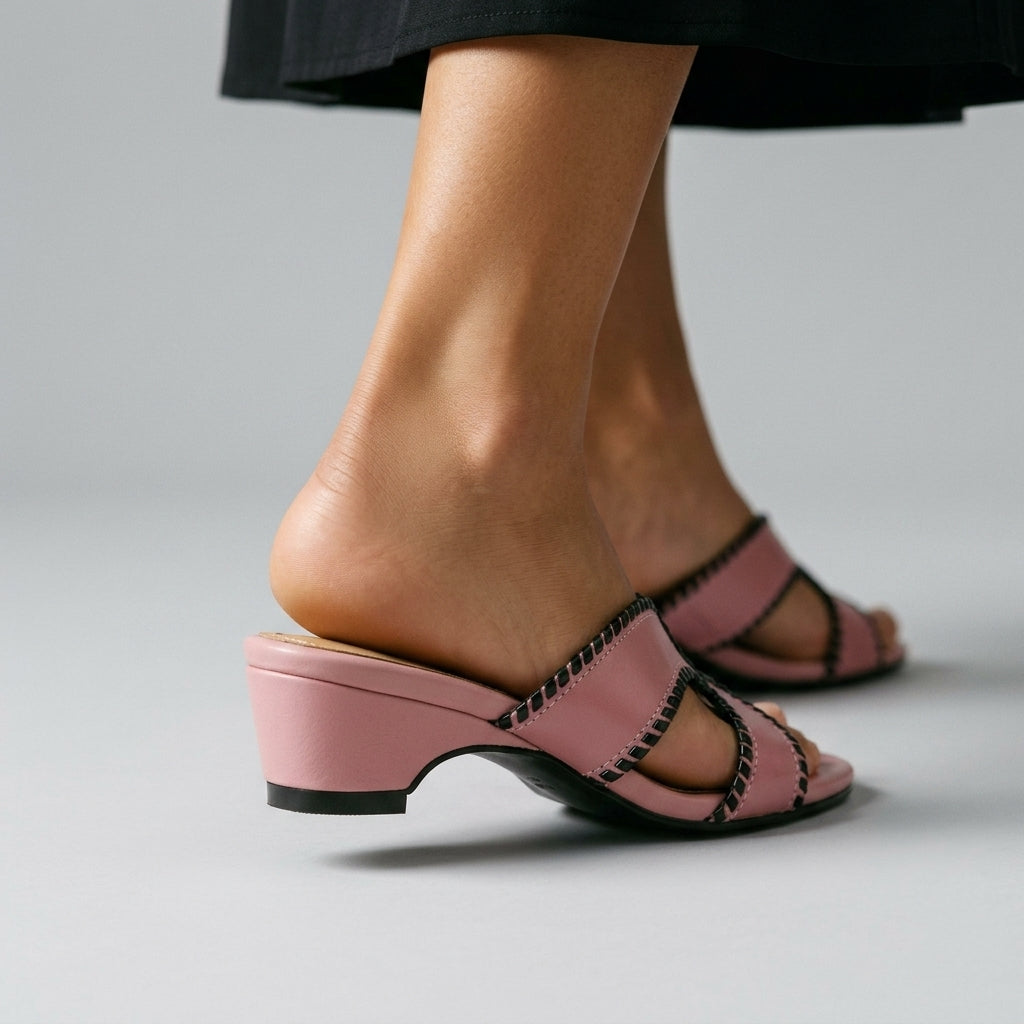 Elegant Open-Toe Slip