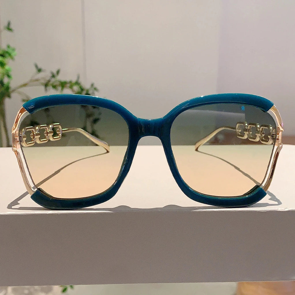 Pearl Chain Gradient Sunglasses