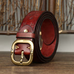 Embossed Casual Jeans Belt