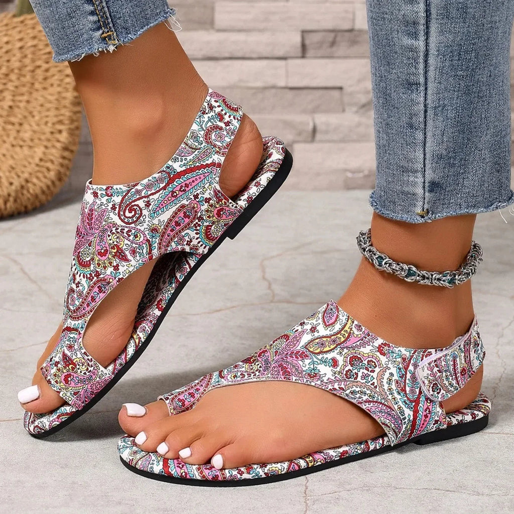 Bohemian Print Women's Flat Sandals