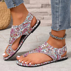 Bohemian Print Women's Flat Sandals