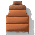 Collar Padded Sleeveless Vest