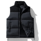 Collar Padded Sleeveless Vest