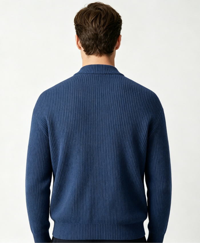 Corduroy Zip-Up Cardigan