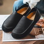 Suede Leather Slip-Ons