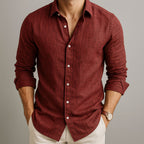 Classic Linen Button-Up Shirt