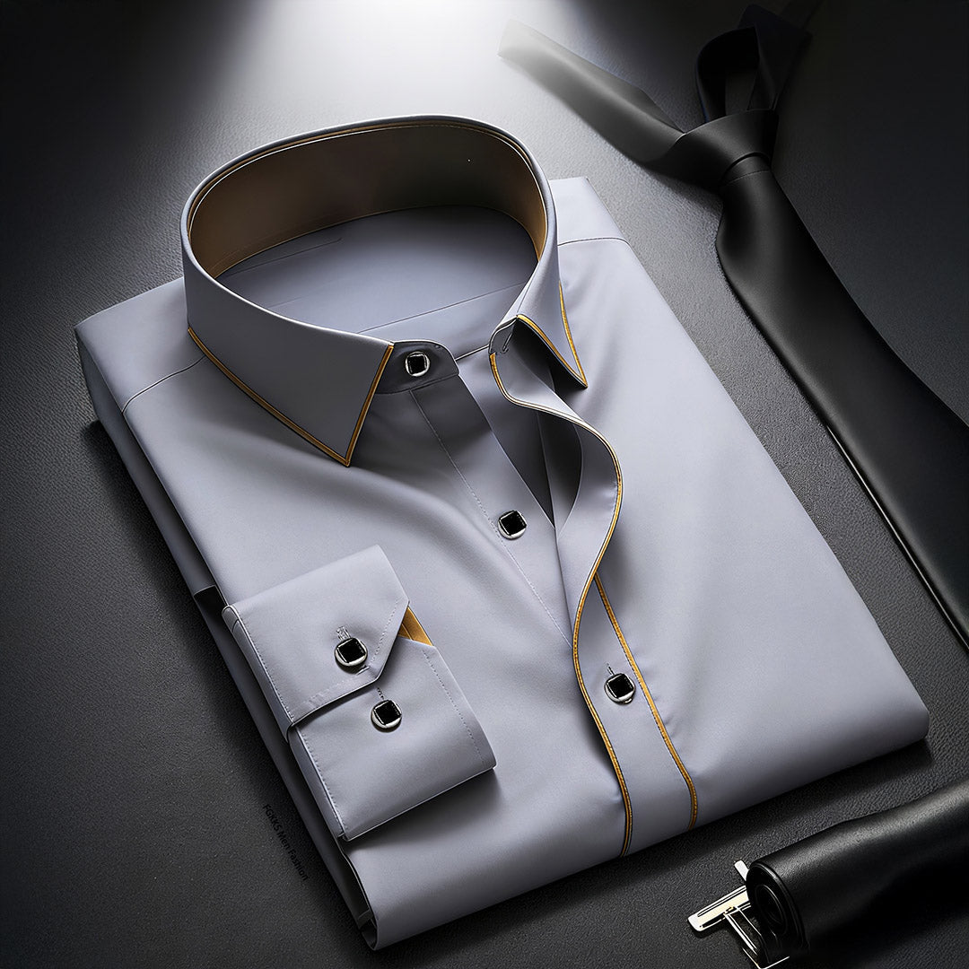 Premium Patchwork Business Shirt