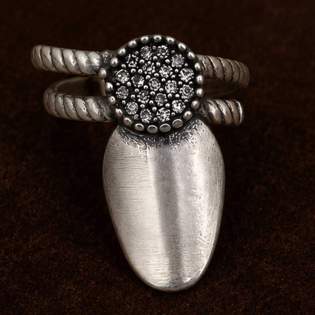 Retro Punk Adjustable Nail Ring