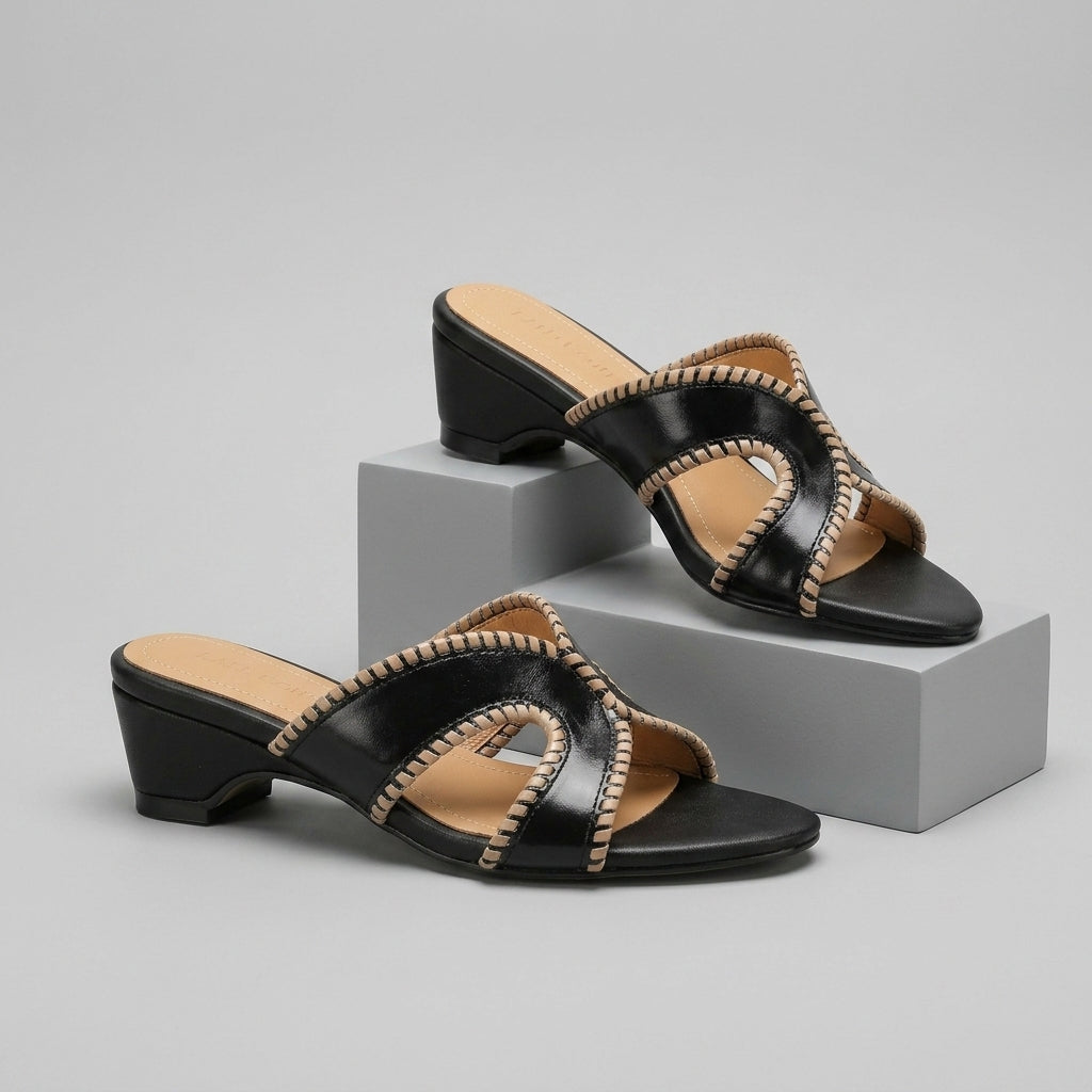 Elegant Open-Toe Slip