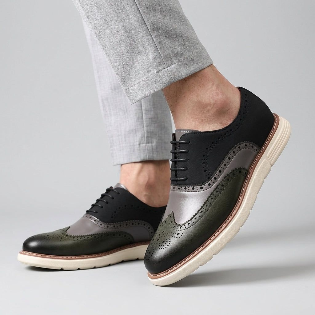 Leather Brogue Lace-Up