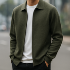 Cashmere Zip Cardigan Jacket