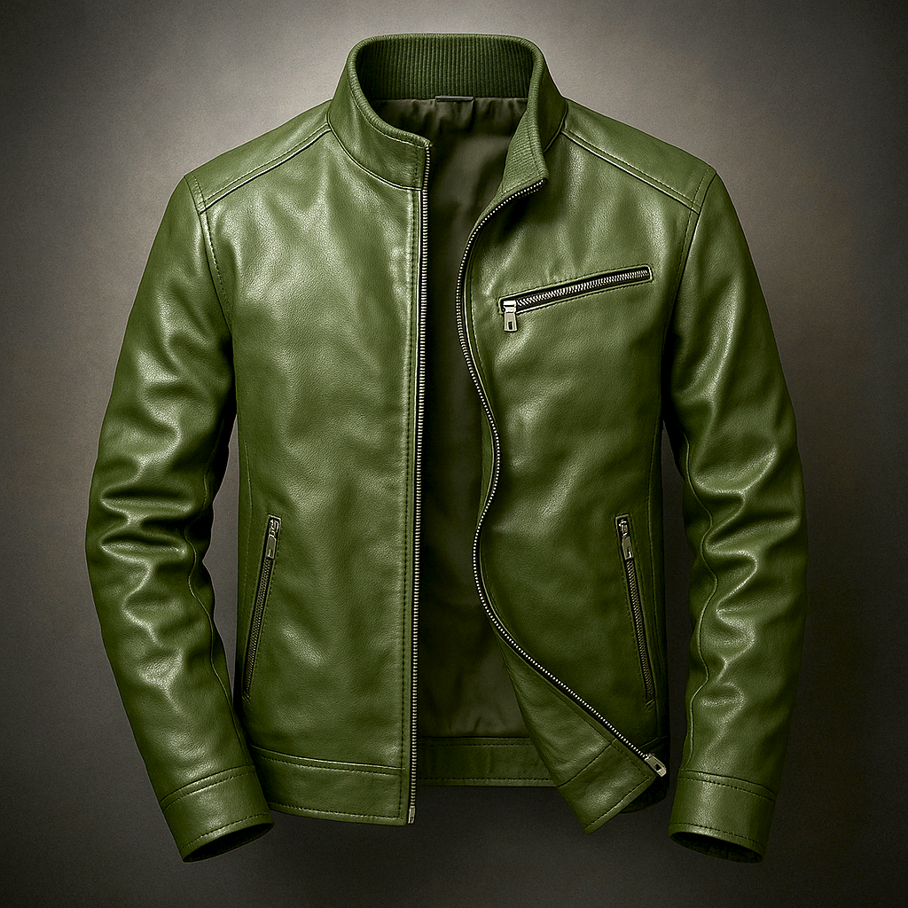 Stand Collar Full-Zip Jacket