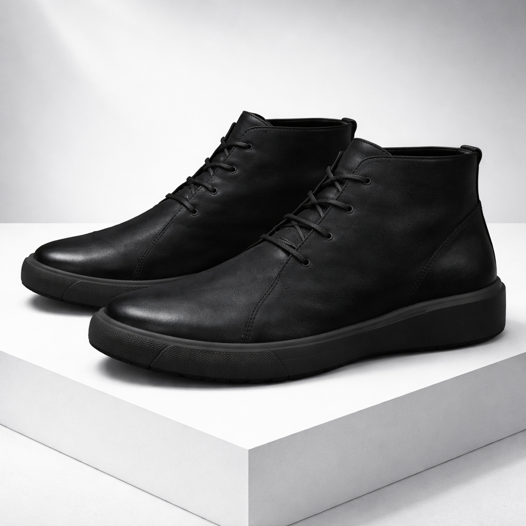 Retro Lace-Up Casual Boots