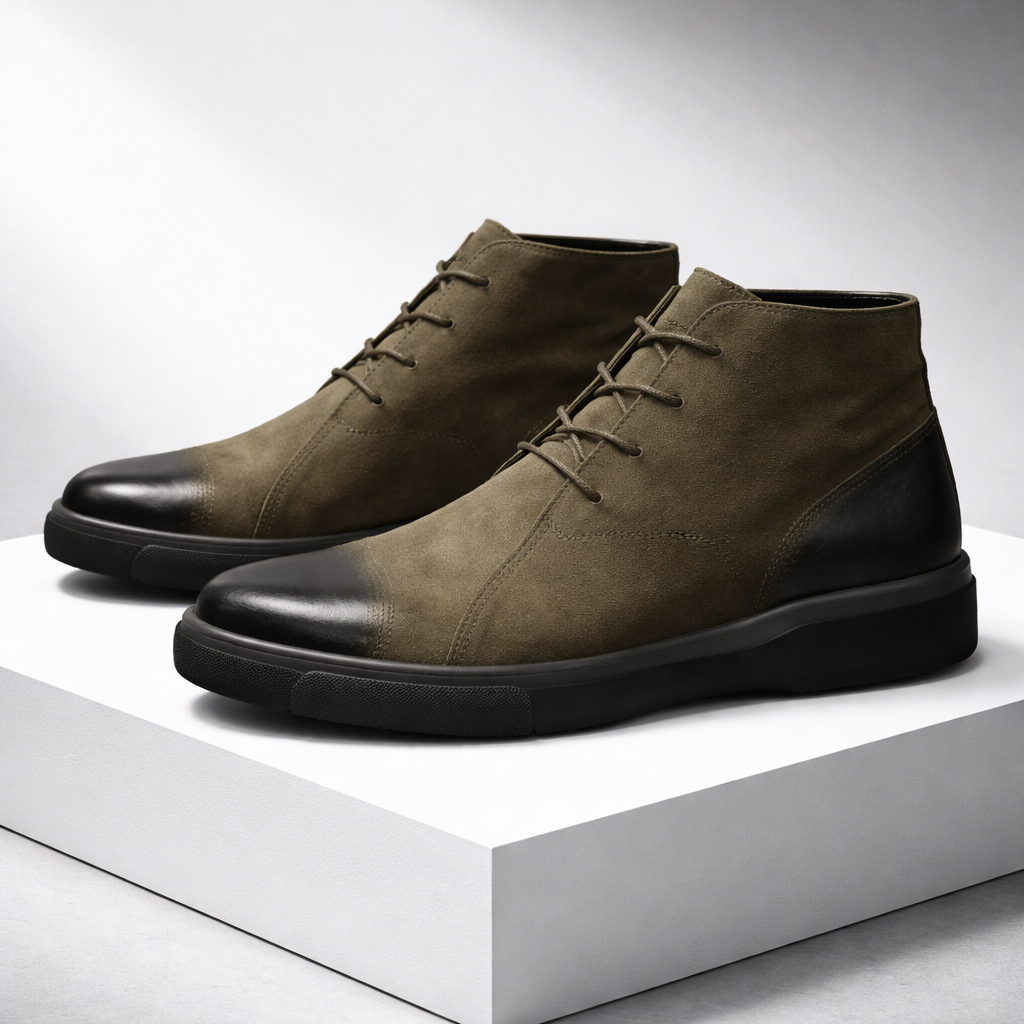 Retro Lace-Up Casual Boots