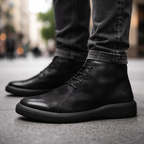 Retro Lace-Up Casual Boots