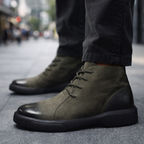 Retro Lace-Up Casual Boots