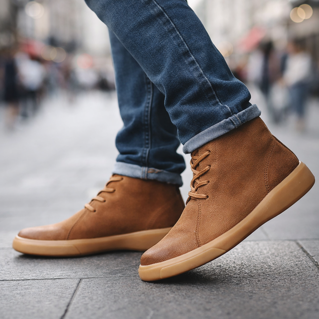 Retro Lace-Up Casual Boots