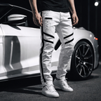 Men’s Patchwork Slim Fit Jeans