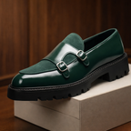 Leather British Monk Loafers