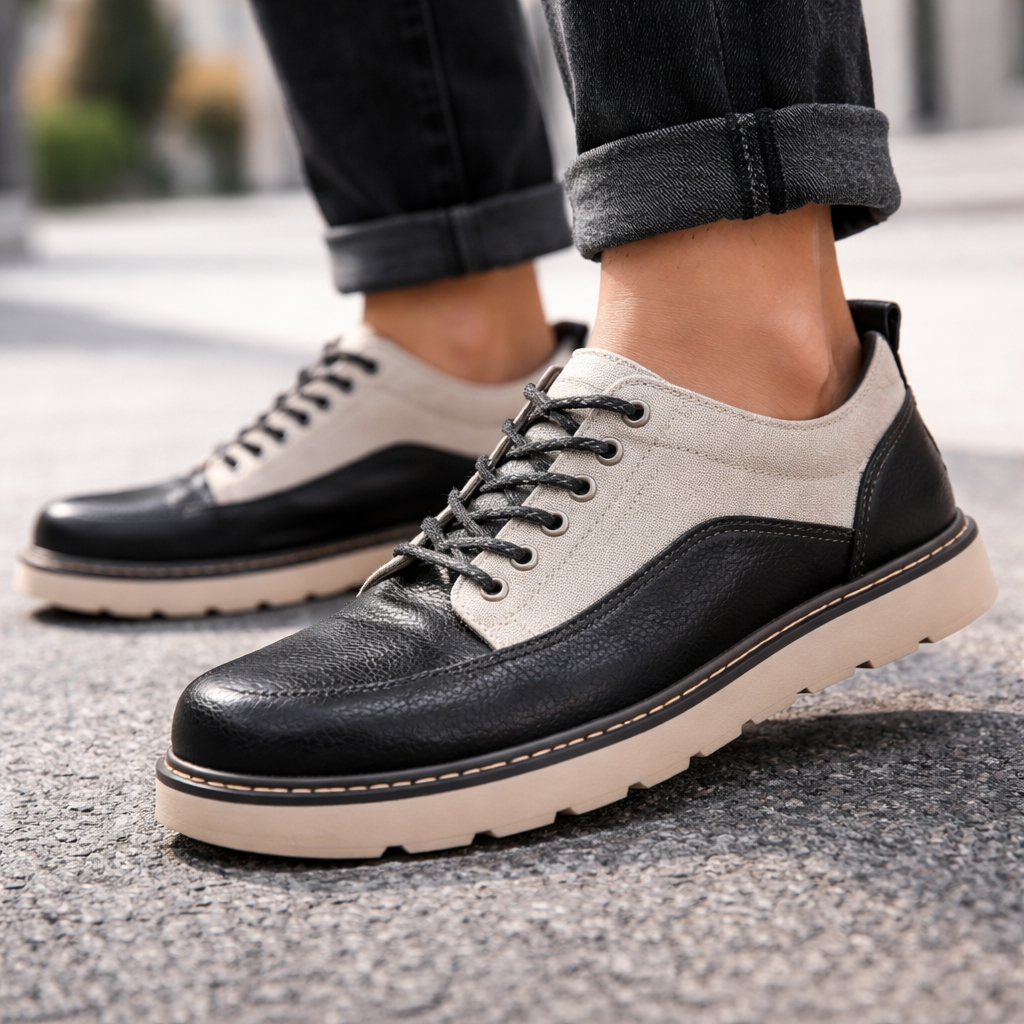 Retro Leather Canvas Shoes