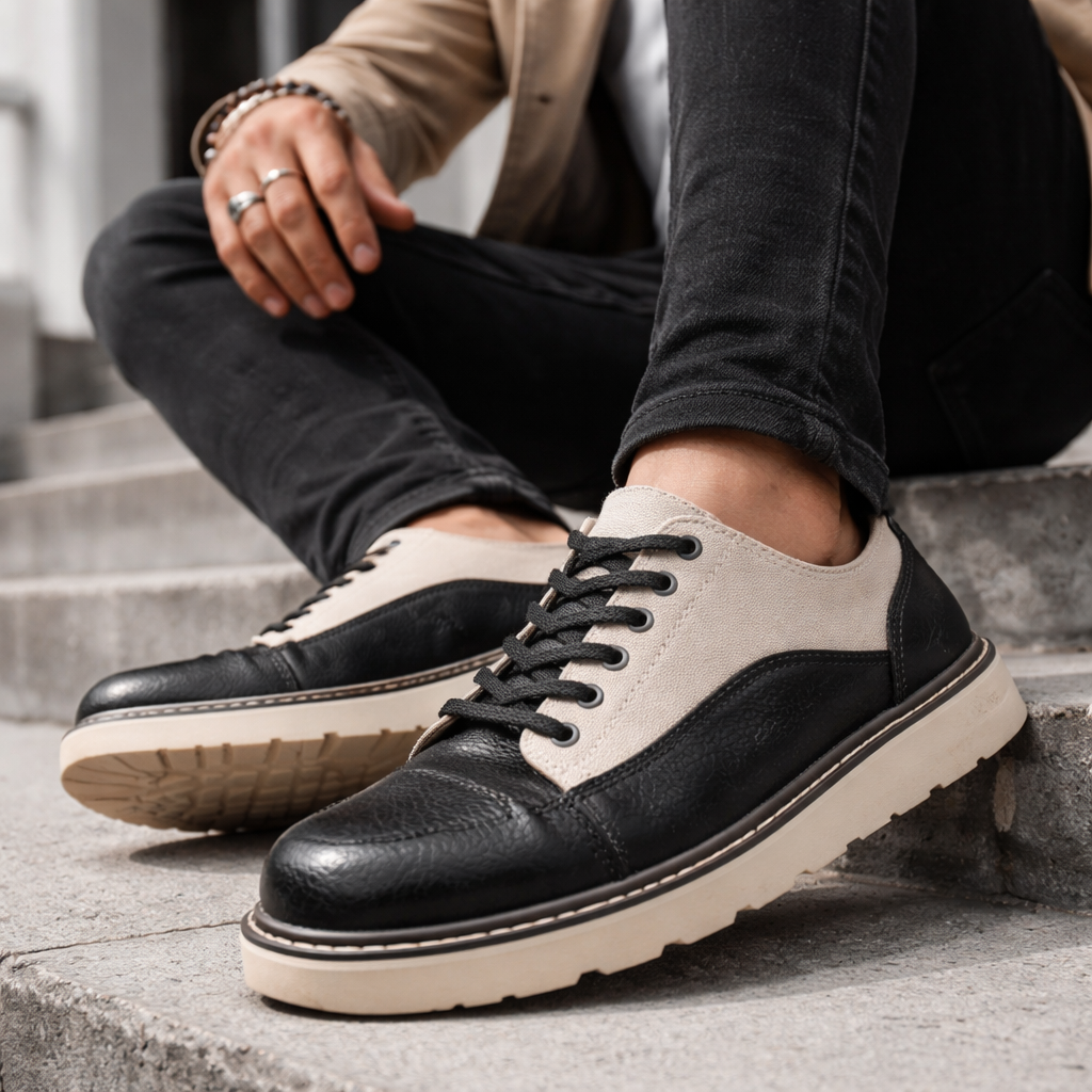 Retro Leather Canvas Shoes