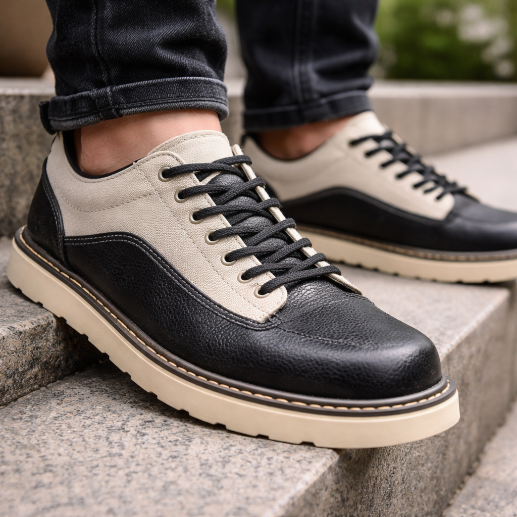 Retro Leather Canvas Shoes