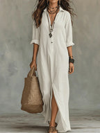 Bohemian Button Down Maxi