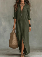 Bohemian Button Down Maxi
