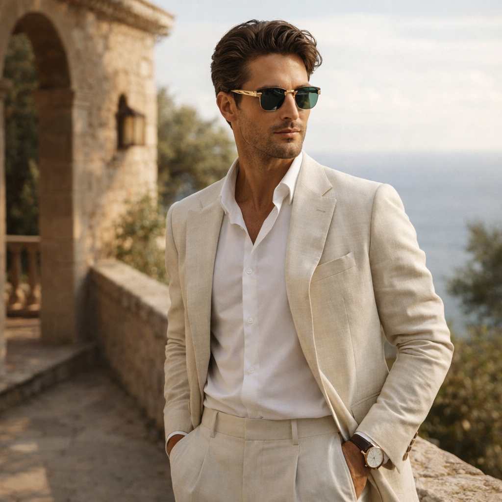 Retro Rimless Mirror Sunglasses