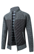 Men's Zip-Up Knitted Cardigan