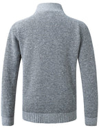 Men's Zip-Up Knitted Cardigan