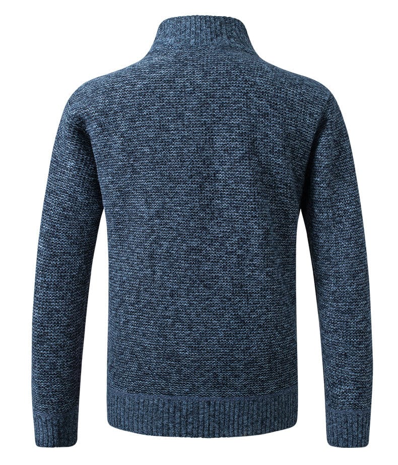 Men's Zip-Up Knitted Cardigan