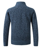 Men's Zip-Up Knitted Cardigan