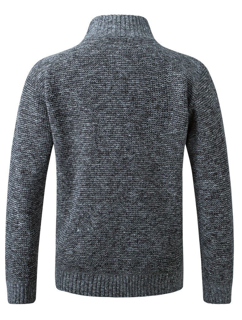 Men's Zip-Up Knitted Cardigan
