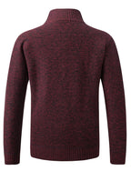Men's Zip-Up Knitted Cardigan