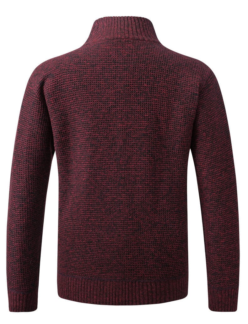 Men's Zip-Up Knitted Cardigan