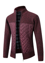 Men's Zip-Up Knitted Cardigan
