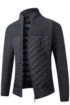 Men's Zip-Up Knitted Cardigan