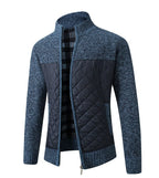 Men's Zip-Up Knitted Cardigan