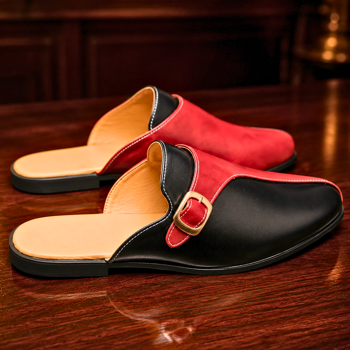 British Leather Slip Ons