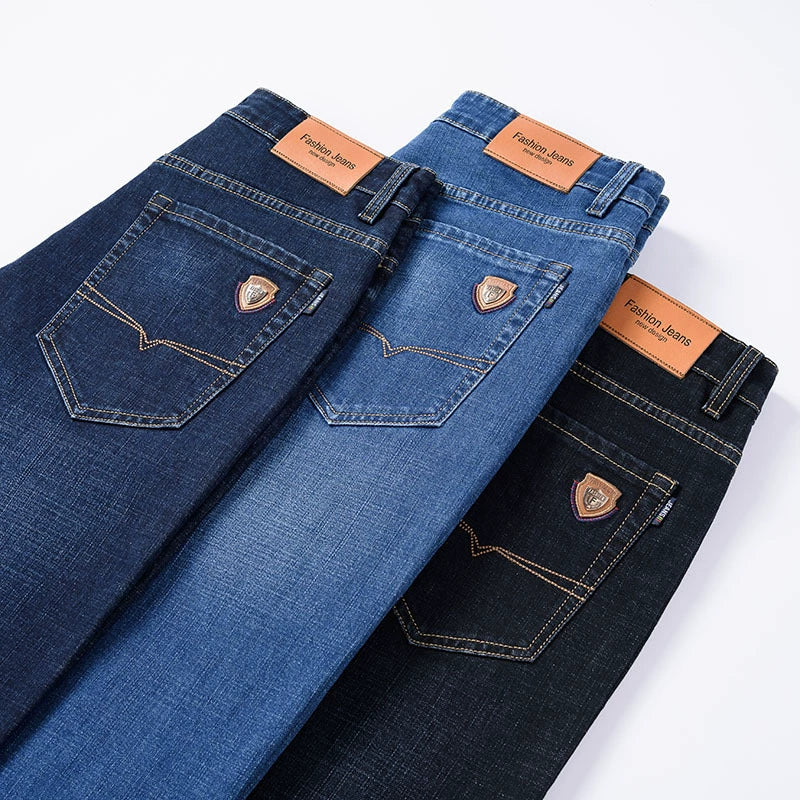 Casual Straight Stretch Jeans