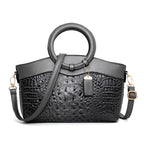 Luxury Croc-Embossed Leather Bag